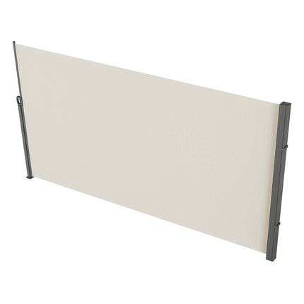 Retractable Side Awning 63x118 In, Waterproof UV30+ Beige