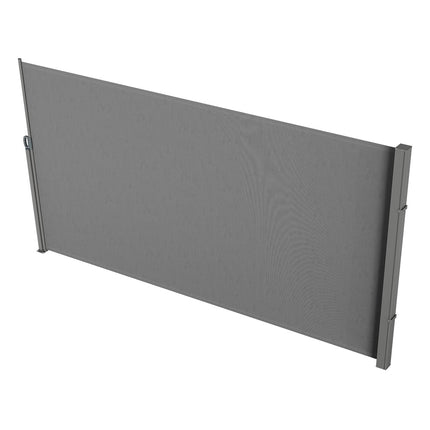 Retractable Side Awning, 79 x 118 in, Gray, UV30+, Waterproof