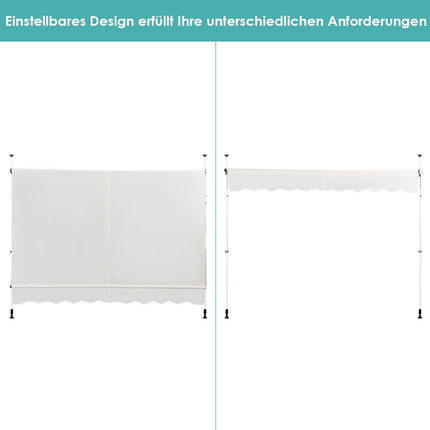 Copertina Parasolar Retractabila, Reglabila 250x120 cm, Bej