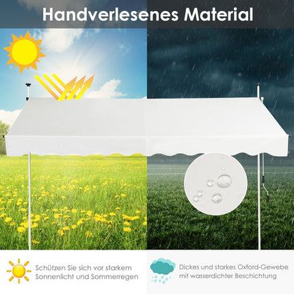 Copertina Parasolar Retractabila, Reglabila 250x120 cm, Bej