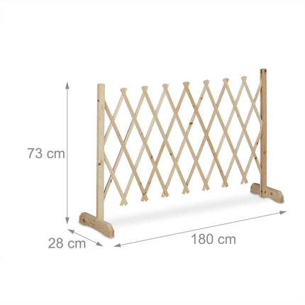 Spalier retractabil din lemn