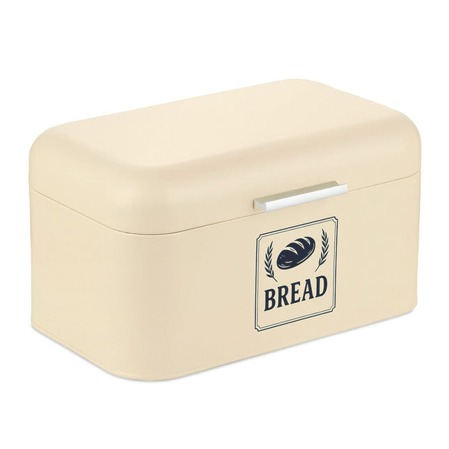 Cutie de pâine retro din metal cu capac - Păstrează pâinea proaspătă