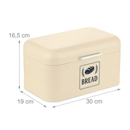 Cutie de pâine retro din metal cu capac - Păstrează pâinea proaspătă