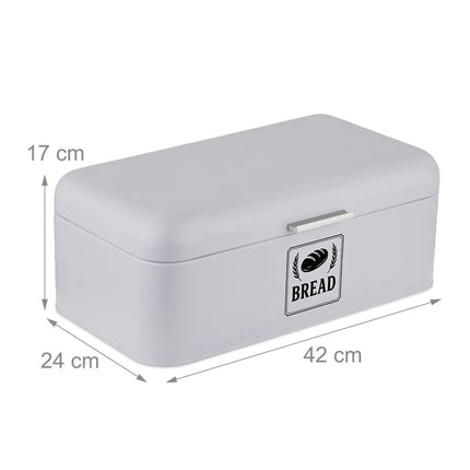 Cutie de pâine metalică retro cu capac și mâner