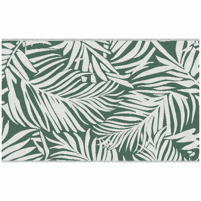 Covor de exterior reversibil, impermeabil, 152x243 cm, verde
