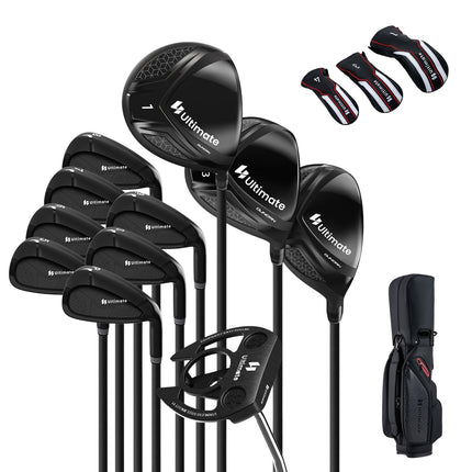Set de crose de golf pentru bărbați dreptaci cu sac de suport