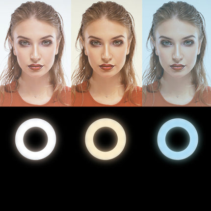 Ring light for smartphone Ø25cm with table stand
