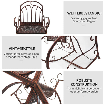 Scaun balansoar Metal Bronz