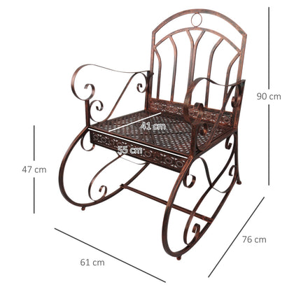 Scaun balansoar Metal Bronz