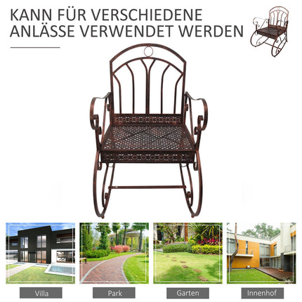 Scaun balansoar Metal Bronz