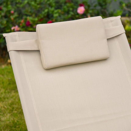 Scaun balansoar Scaun balansoar Scaun de gradina Sezlong balansoar Plasa metalica Bej 150 X 62 X 88 Cm