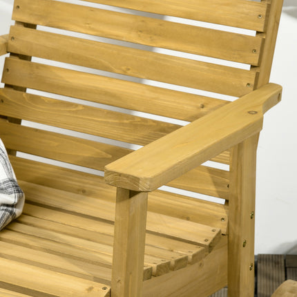Garden rocking chair, spruce - Arm rest, 130 kg Capacity