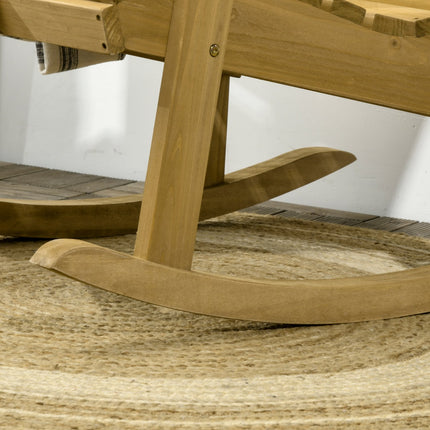 Garden rocking chair, spruce - Arm rest, 130 kg Capacity