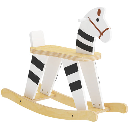 Cal balansoar pentru copii mici, design ponei alb-negru