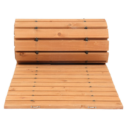 Roll-Out Cedar Garden Walkway, Non-Slip, 12 ft x 17 in