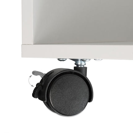 Roll container with 4 compartments