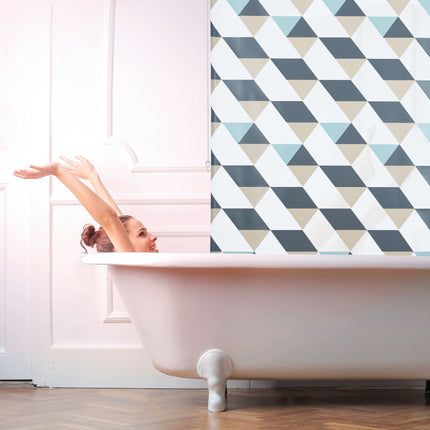 Rulo pentru duș cu design geometric