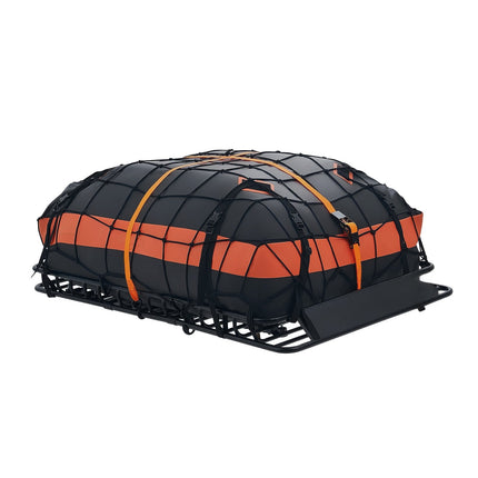 Roof Rack Cargo Basket 200 lb, Waterproof Bag Kit
