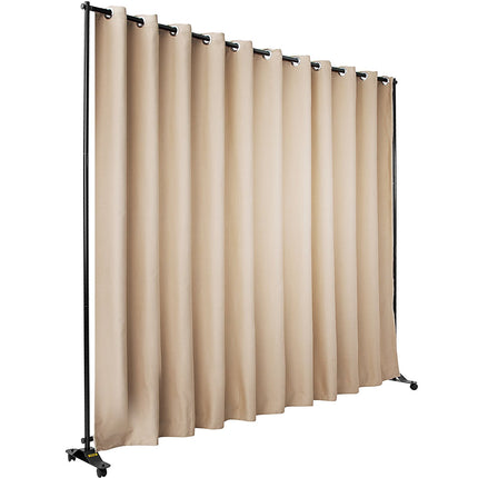 Room Divider Stand, 8 x 10 ft, Aluminum Frame, Blackout Curtain