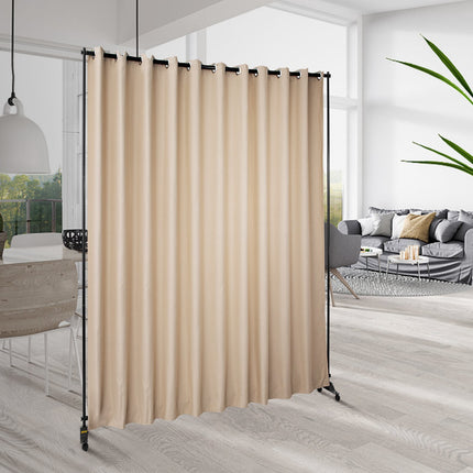 Room Divider Stand, 8 x 10 ft, Aluminum Frame, Blackout Curtain