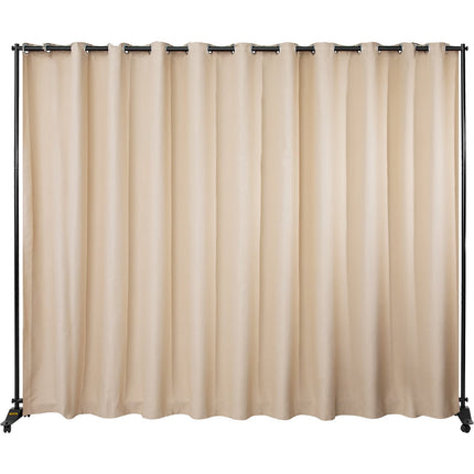 Room Divider Stand, 8 x 10 ft, Aluminum Frame, Blackout Curtain