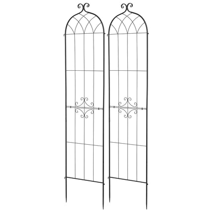 Rose Garden Trellis 2-Pack, 220 x 52.5 cm, Steel