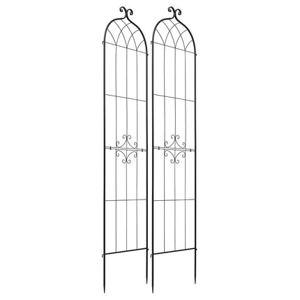 Rose Garden Trellis 2-Pack, 220 x 52.5 cm, Steel