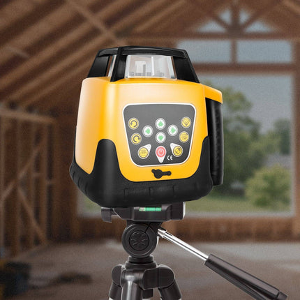 Rotary Laser Level Kit, Green Beam, 500m, IP54, Self-Leveling