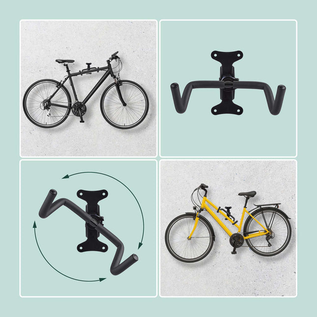Suport de perete pliabil rotativ pentru bicicletă – Depozitare care economisește spațiu