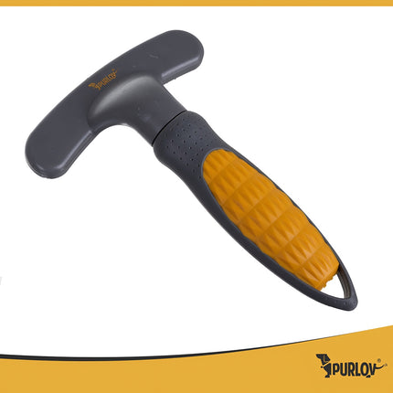 Pieptene rotativ pentru câini și pisici – cu două rânduri de dinți, ergonomic