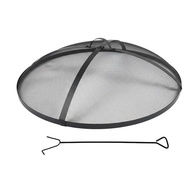 Plasă metalică rotundă împotriva scânteilor pentru gropi de foc