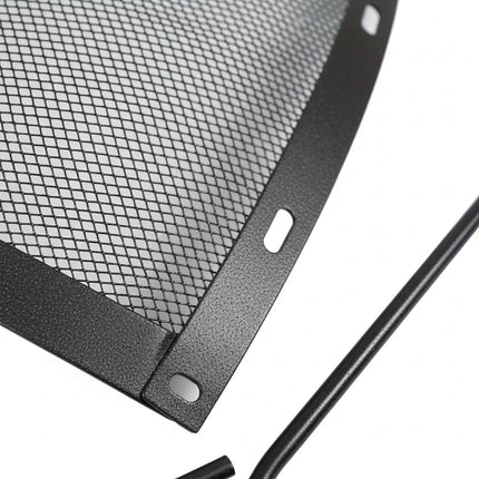 Apărătoare rotundă metalică antiscântei pentru gropi de foc cu poker, 90 cm