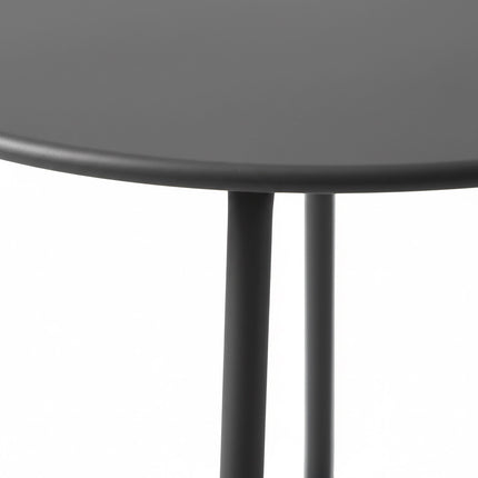 Masă rotundă din metal – utilizare în interior/exterior, rezistentă la intemperii