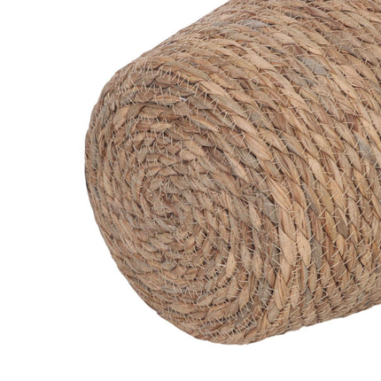 Set de 3 ghivece rotunde pentru plante - Design din stuf căptușit cu folie