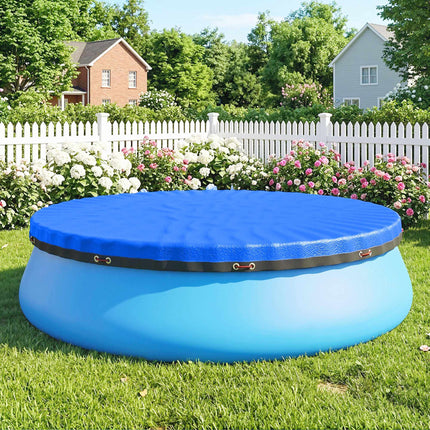 Prelată rotundă pentru piscină Ø550 cm, impermeabilă cu frânghie de siguranță
