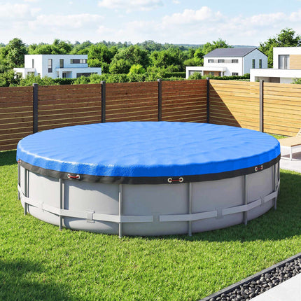 Prelată rotundă pentru piscină Ø550 cm, impermeabilă cu frânghie de siguranță