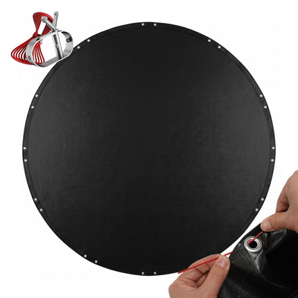 Prelată rotundă pentru piscină, PE rezistentă la UV, 420–720 cm