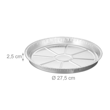 Tavi rotunde din aluminiu in seturi de 50 buc