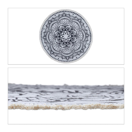 Covor rotund cu design mandala