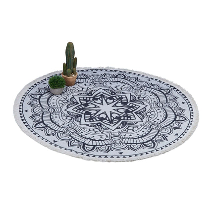 Covor rotund cu design mandala