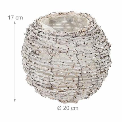Ghiveci rotund pentru flori - set de 2