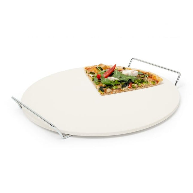 Piatra rotunda pentru pizza cu suport