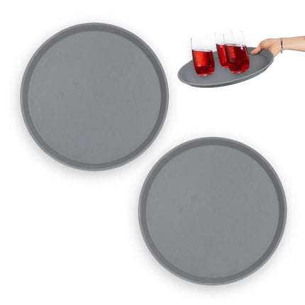 Round serving tray 2-pack 35 cm