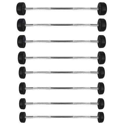 Barbell acoperit cu cauciuc, 40 kg, aderență durabilă