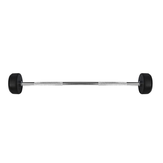 Barbell acoperit cu cauciuc, 40 kg, aderență durabilă