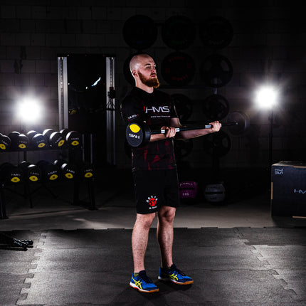 Barbell acoperit cu cauciuc, 40 kg, aderență durabilă