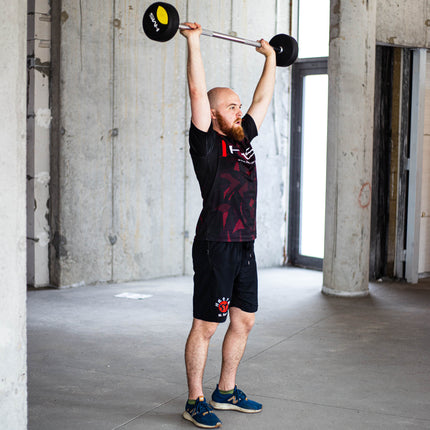 Barbell acoperit cu cauciuc, 40 kg, aderență durabilă