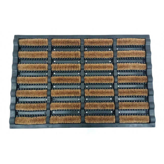 Covoraș de ușă din cauciuc 60x40 cu peri de cocos