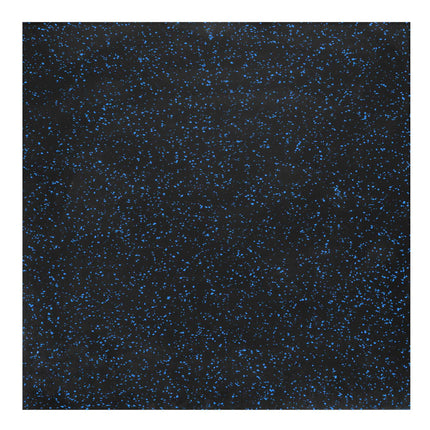 Gresie de cauciuc pentru sală de sport 1x1 m, 15 mm, negru-albastru
