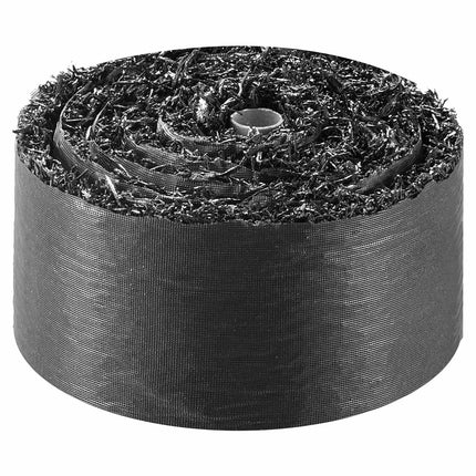 Rubber Mulch Mat Roll 4-Pack, 120 x 4.5 in, Stakes